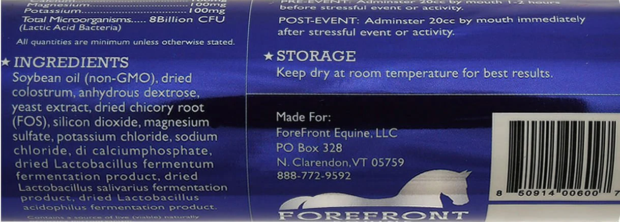 ForeRunner Equine Performance Paste, 80cc – Stamina, Electrolytes & Recovery Support - Image 4