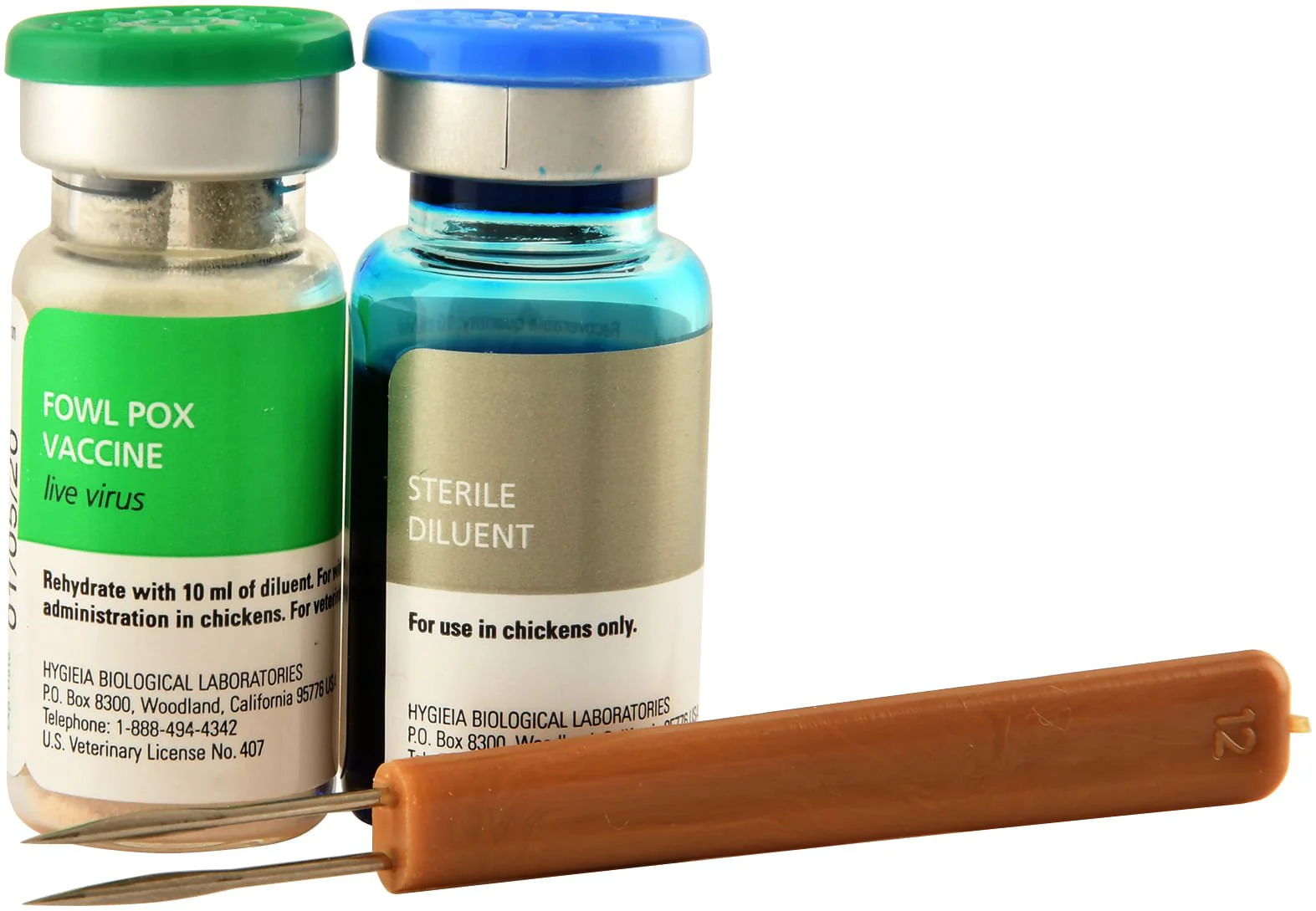Fowl Pox Vaccine for Chickens, 1000 Doses