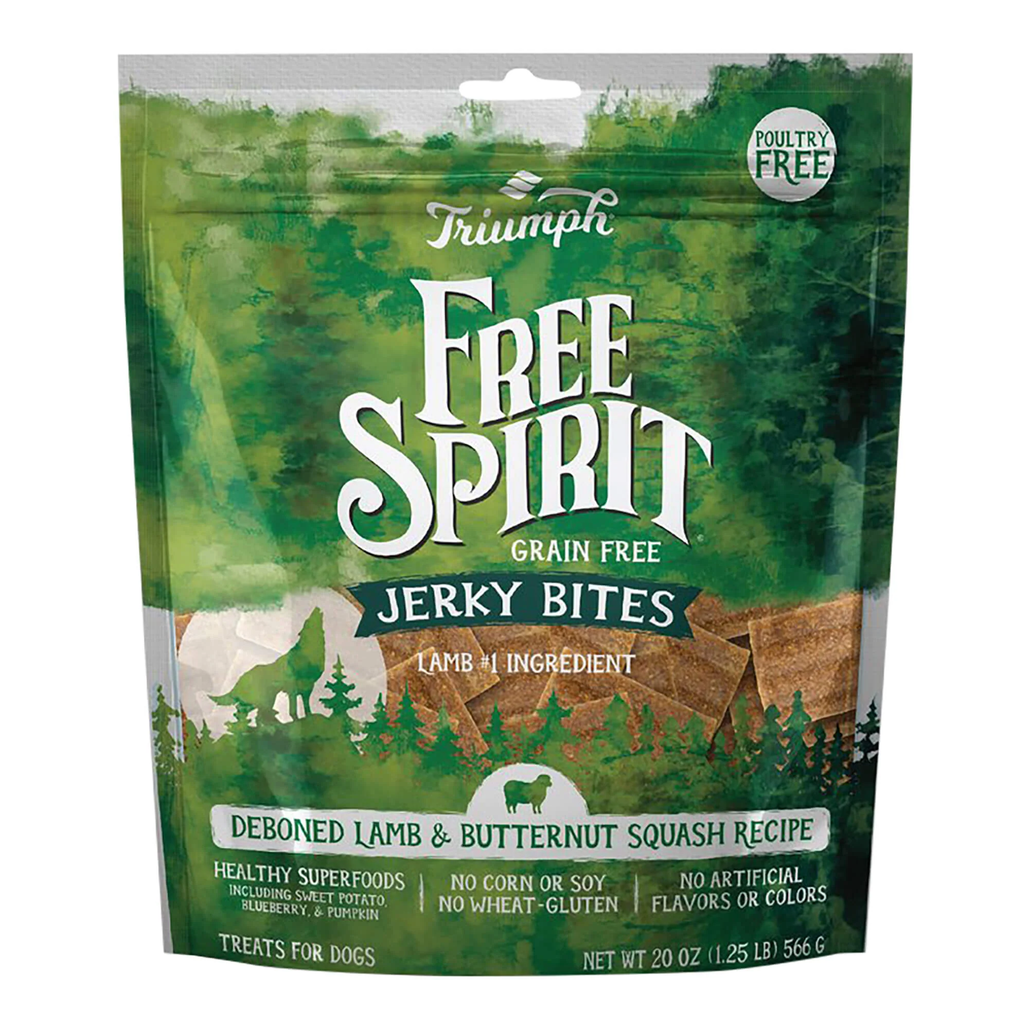 Free Spirit Deboned Jerky Bites Dog Treats, 20 oz - Image 3