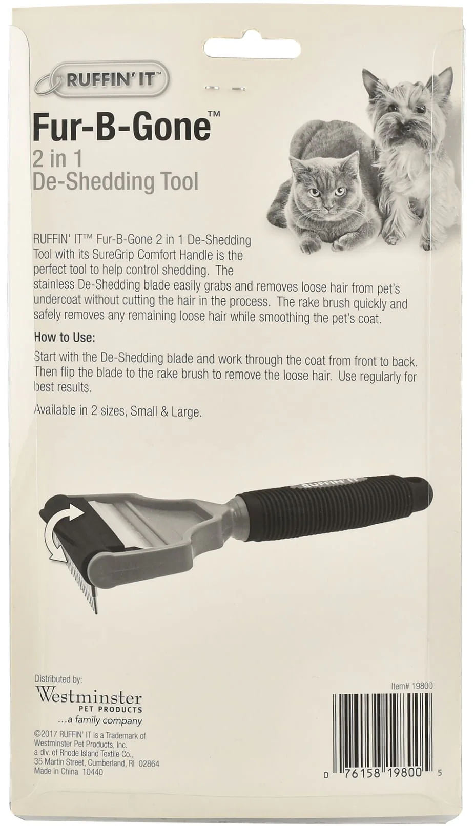 Fur-B-Gone 2-in-1 De-Shedding Tool - Image 2