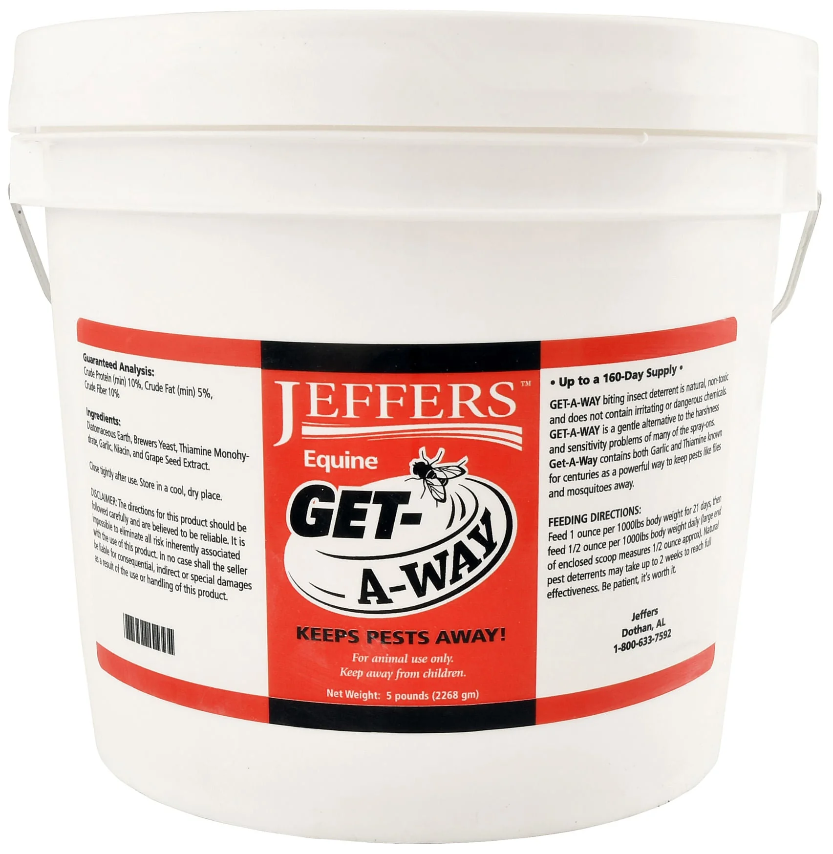 Jeffers Equine Get-A-Way Feed-Thru Biting Insect Deterrent Supplement for Horses - Image 6