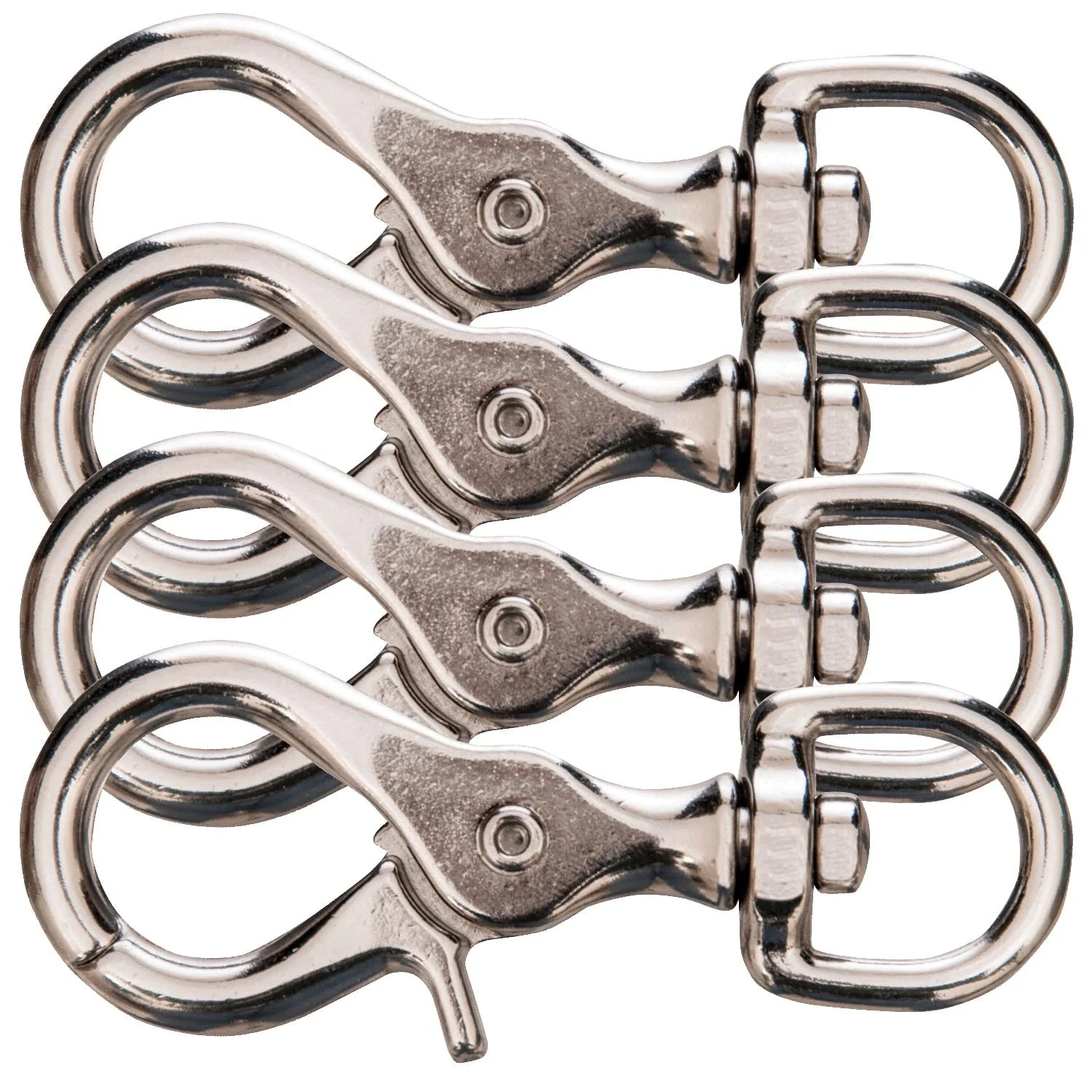 Jeffers Giant Nickel-Plated Scissor Snap, 3-3/4" - Image 3