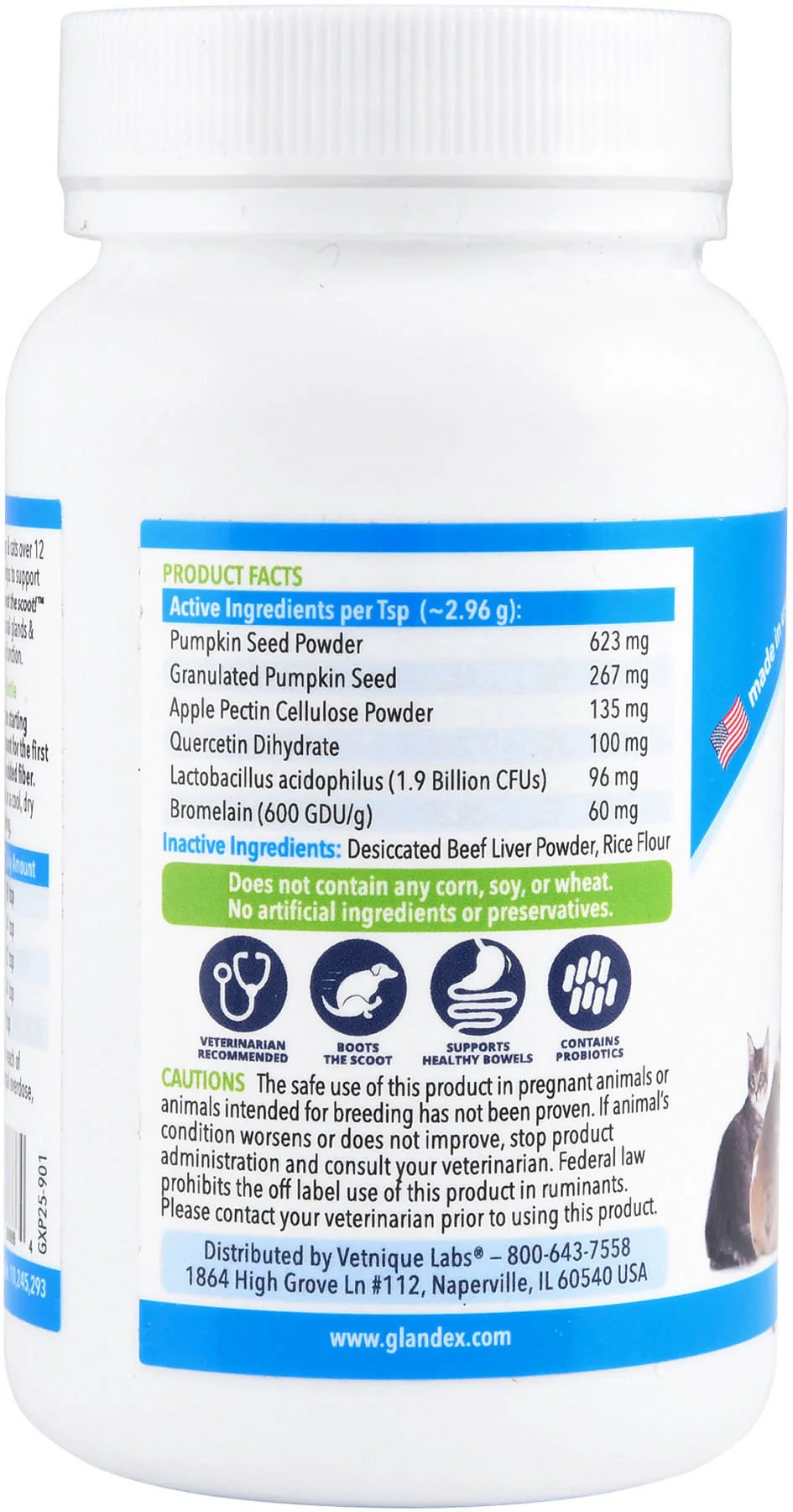 Glandex Powder for Dogs and Cats, Beef Liver Flavor - Image 3