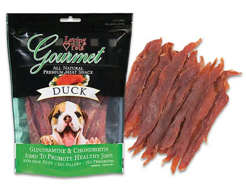 Gourmet Duck Filet Strips Dog Treats with Glucosamine & Chondroiton - Image 2