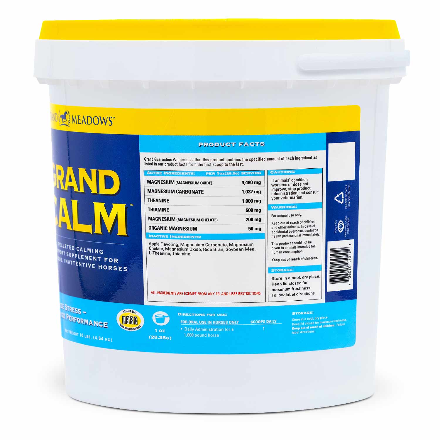 Grand Calm Pelleted Supplement for Horses - Image 6