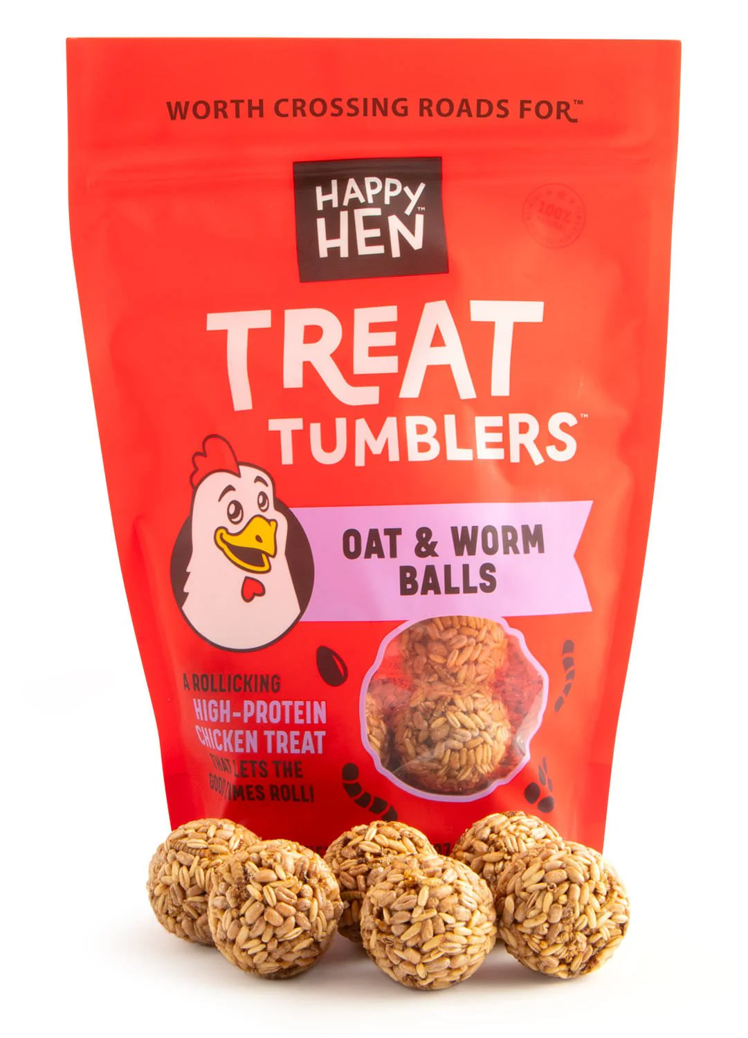 Happy Hen Treat Tumblers, Seed & Worm Balls, 14 oz - Image 3