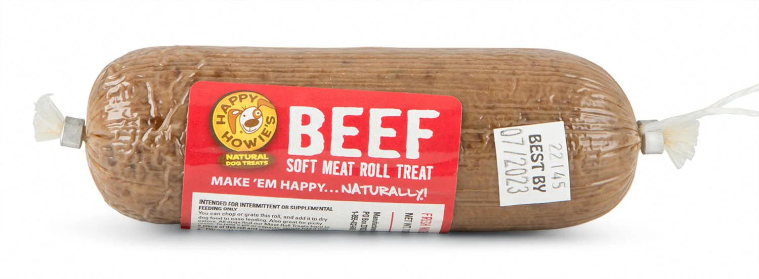 Happy Howie's Gourmet Training Dog Treat Rolls - Soft, Natural, USA Made (Beef, Lamb, Turkey) - Image 2