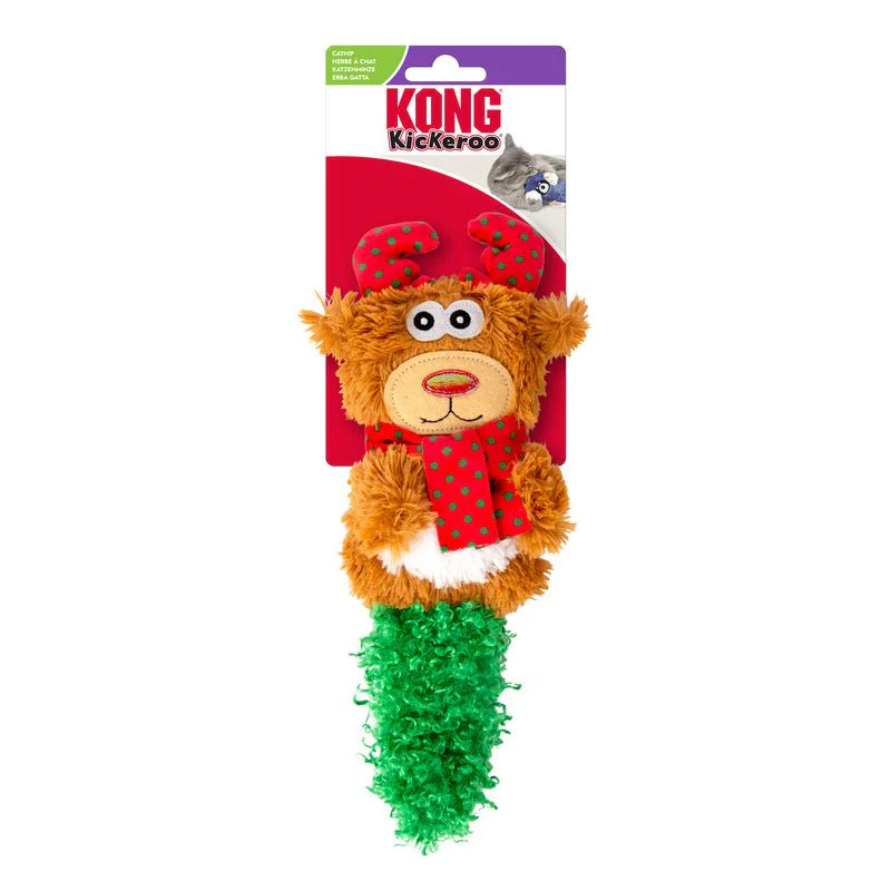 KONG Holiday Kickeroo® Assorted Characters Crinkle Catnip Cat Toy - Image 4