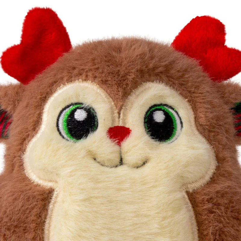 KONG Holiday Snuzzles Plush Dog Toy with Squeaker - Image 4