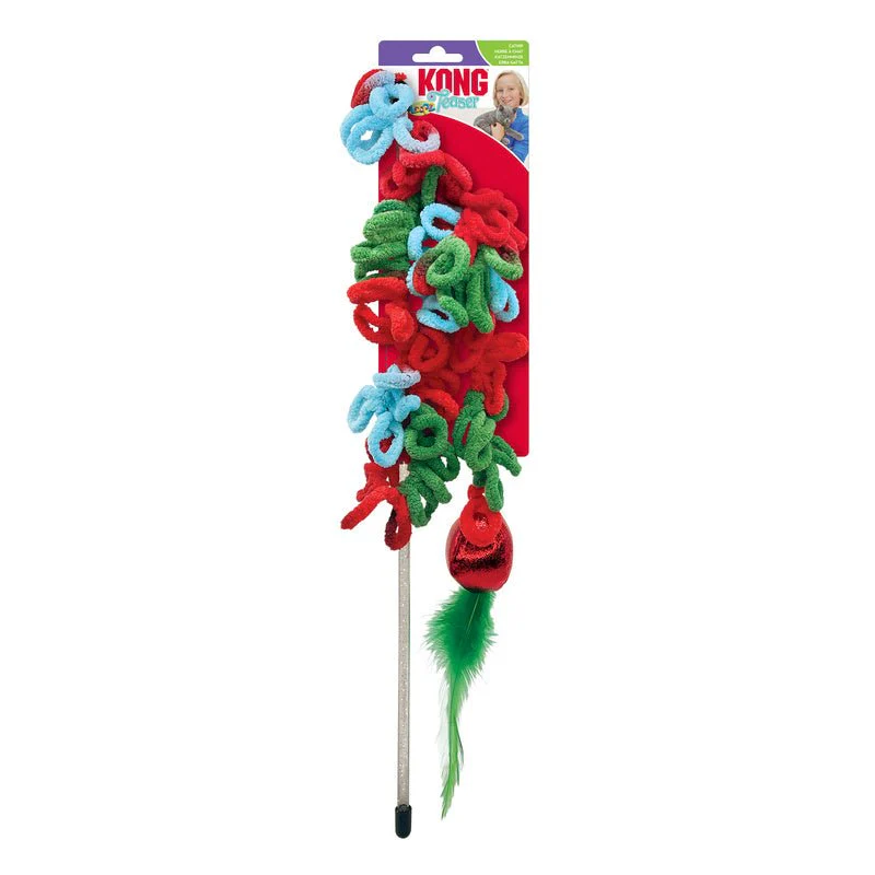 KONG Holiday Teaser Loopz with Catnip Cat Toy - Image 2