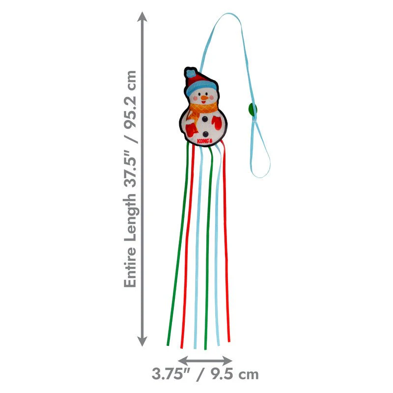 KONG Holiday Snowman Teaser Catnip Cat Toy - Image 3