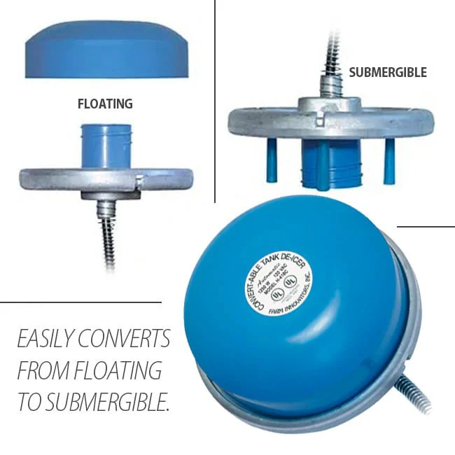 Convert-Able Stock Tank De-Icer Floating or Sumbergible, 1250 watts - Image 2
