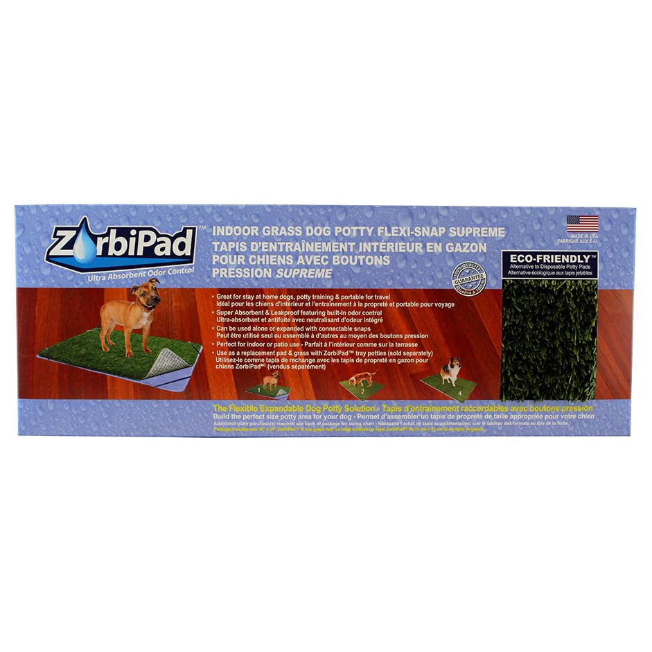 ZorbiPad Indoor Dog Potty, 16" x 24" (Pad & Grass Only) - Image 4