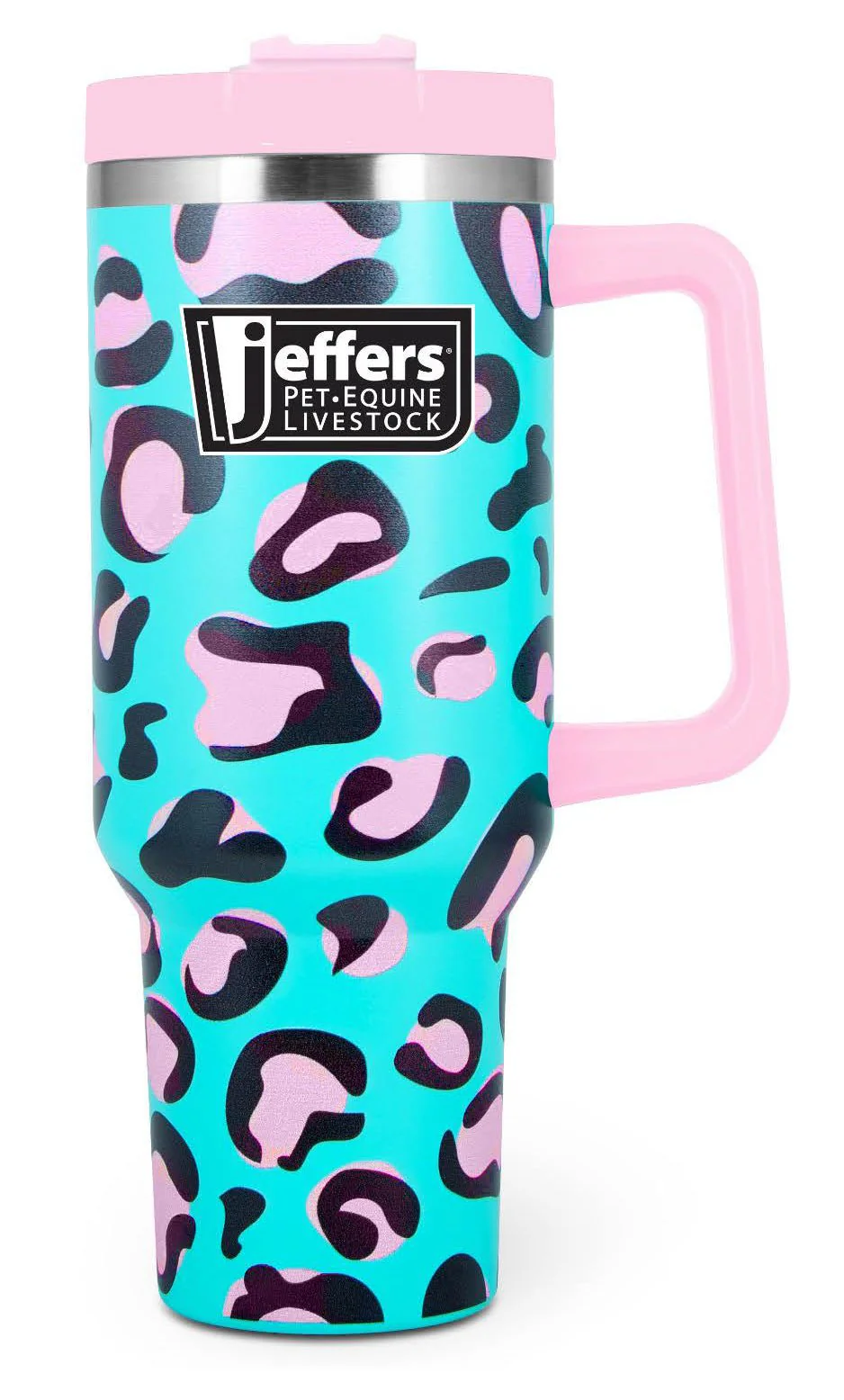 Jeffers Expression Stainless Steel Lidded Tumbler with Handle, 40 oz (Straw Included) - Image 7