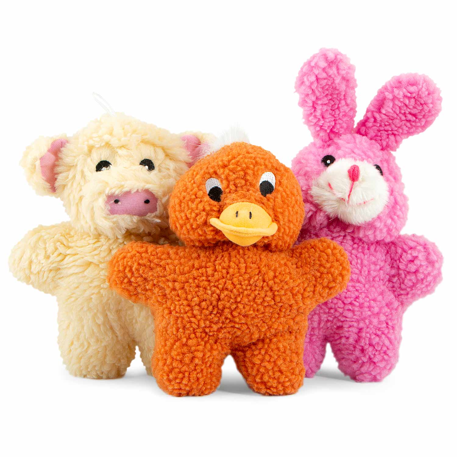 Jeffers Animal Fuzzies Plush Squeaker Dog Toys - Image 2