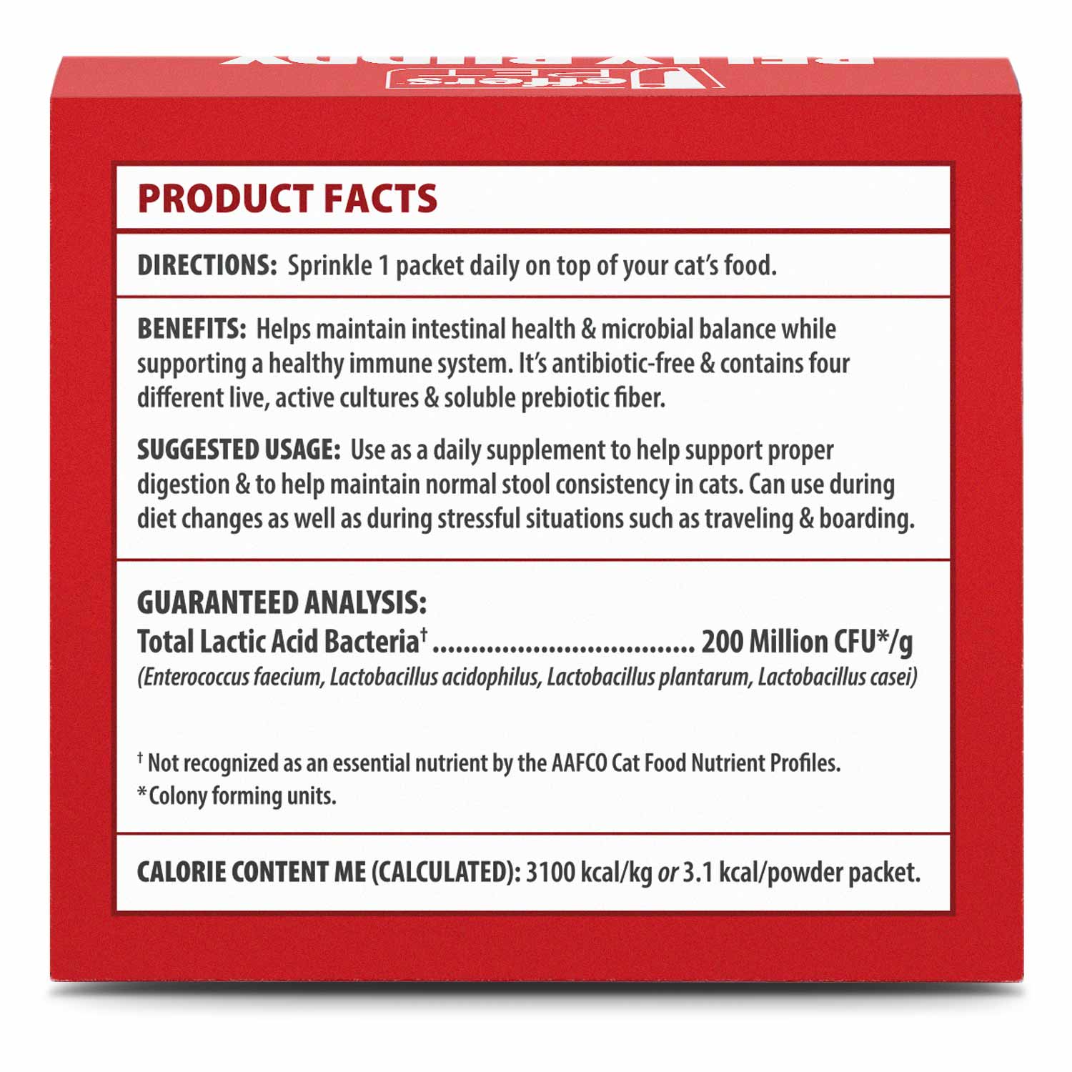 Jeffers BELLY BUDDY Probiotic Supplement Packets for Cats – Multi-Strain Digestive & Immune Support - Image 5
