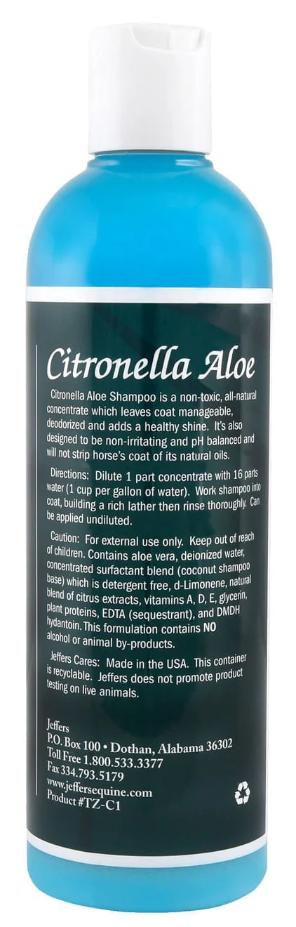 Jeffers Equine Citronella Aloe All-Natural Horse Shampoo - Image 2