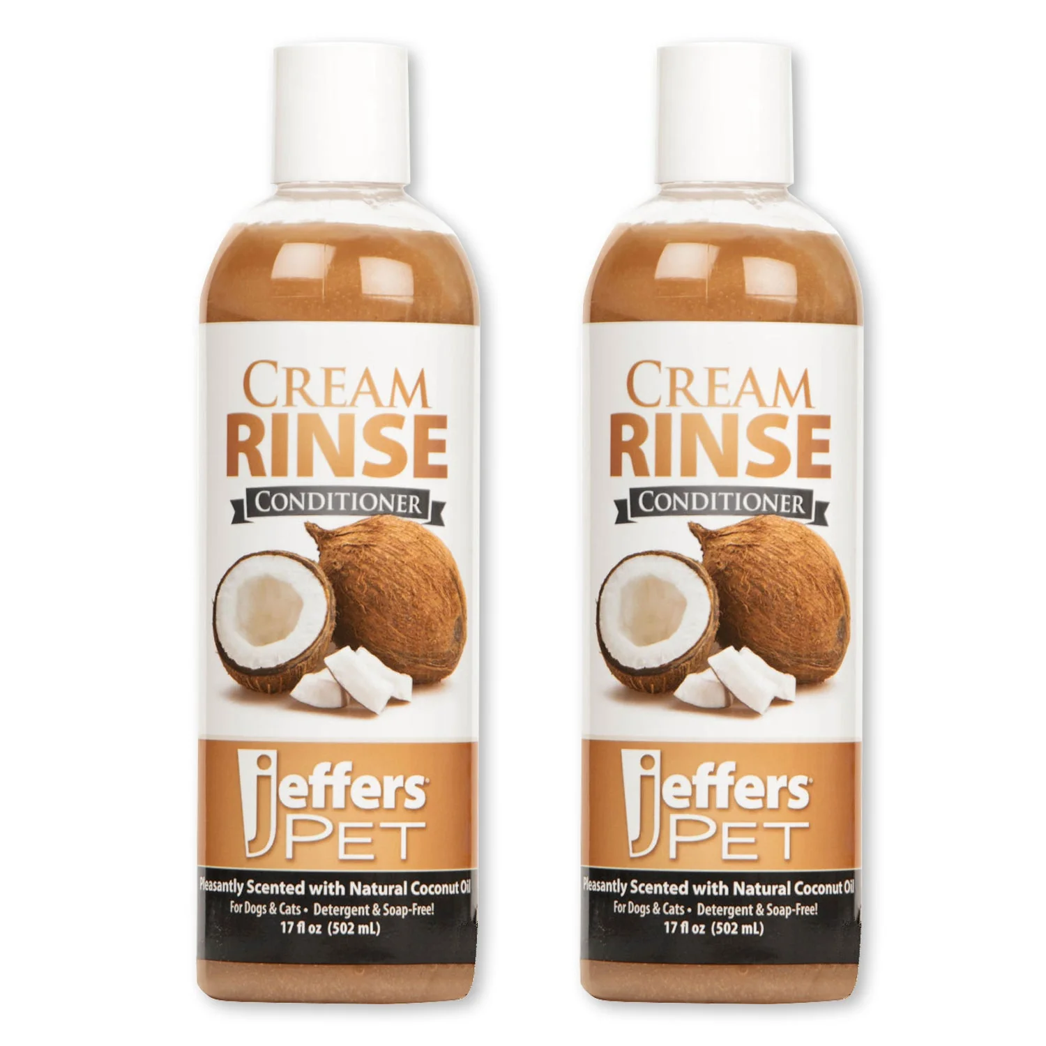 Jeffers Pet Cream Rinse Dog & Cat Conditioner with Coconut Oil - Image 3