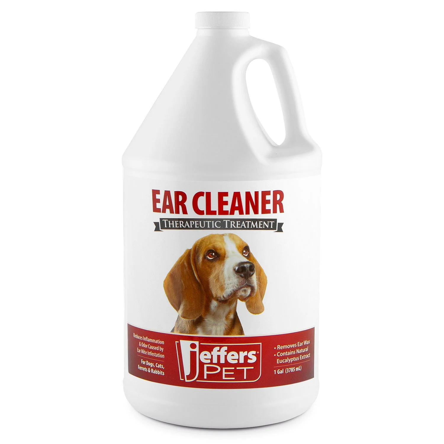 Jeffers Pet Ear Cleaner Solution for Dogs, Cats, Ferrets & Rabbits – Soothes, Cleans, and Deodorizes with Aloe Vera & Eucalyptus - Image 4