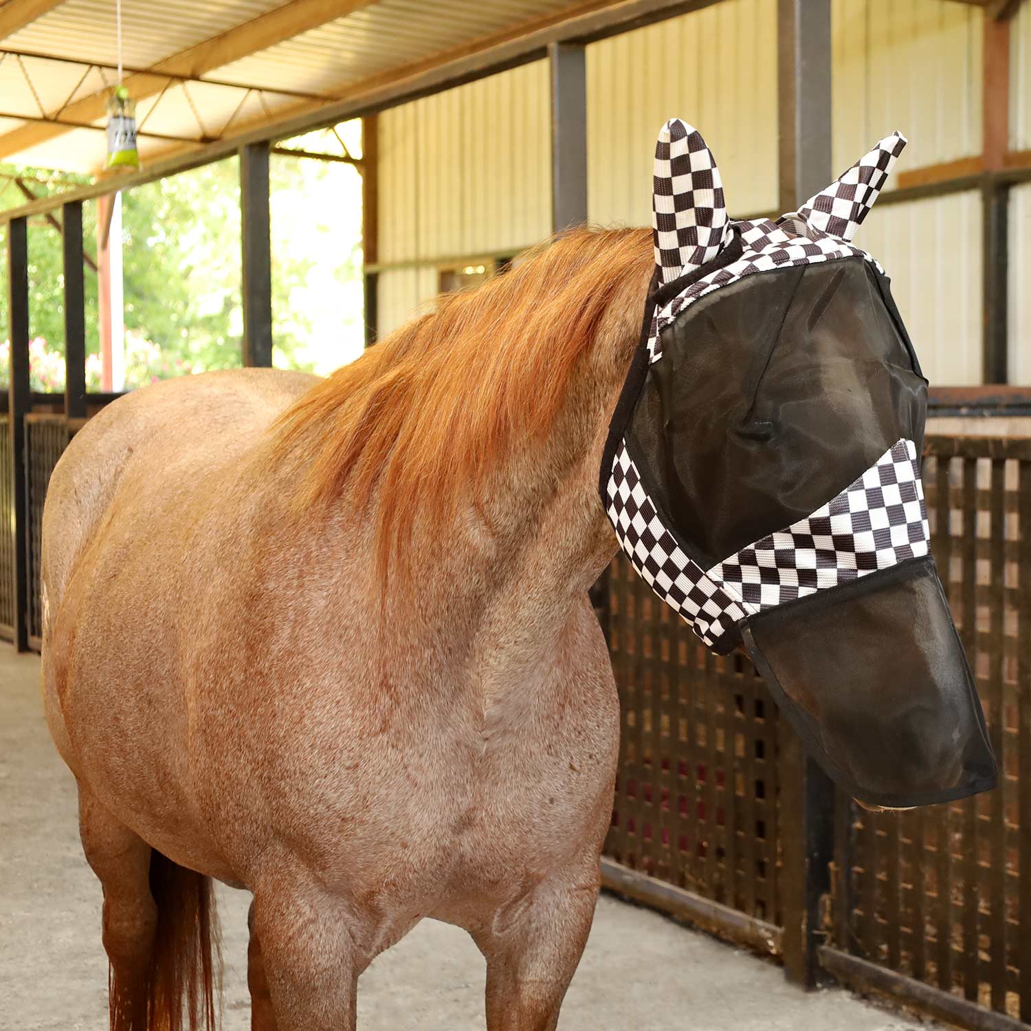 Jeffers Expression Deluxe Mesh Horse Fly Mask with Ears and Nose - Image 4