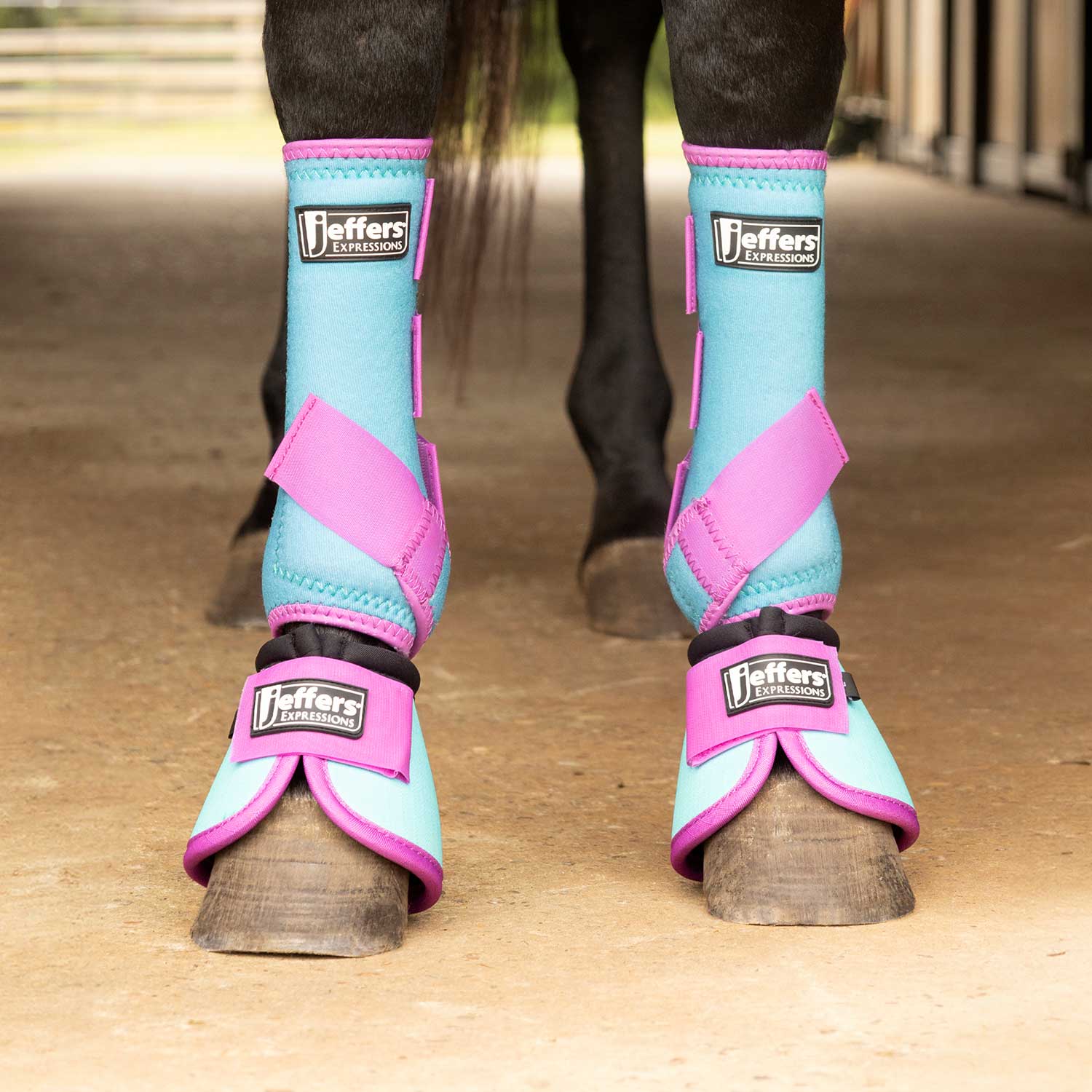 Jeffers Expression Neon Protective Boots for Horses - Image 2