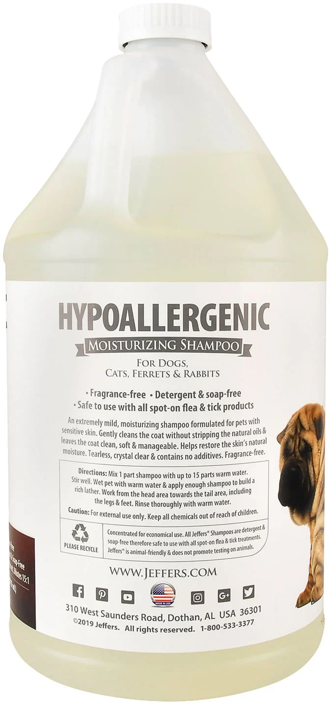 Jeffers Hypoallergenic Moisturizing Pet Shampoo for Sensitive Skin - Image 4