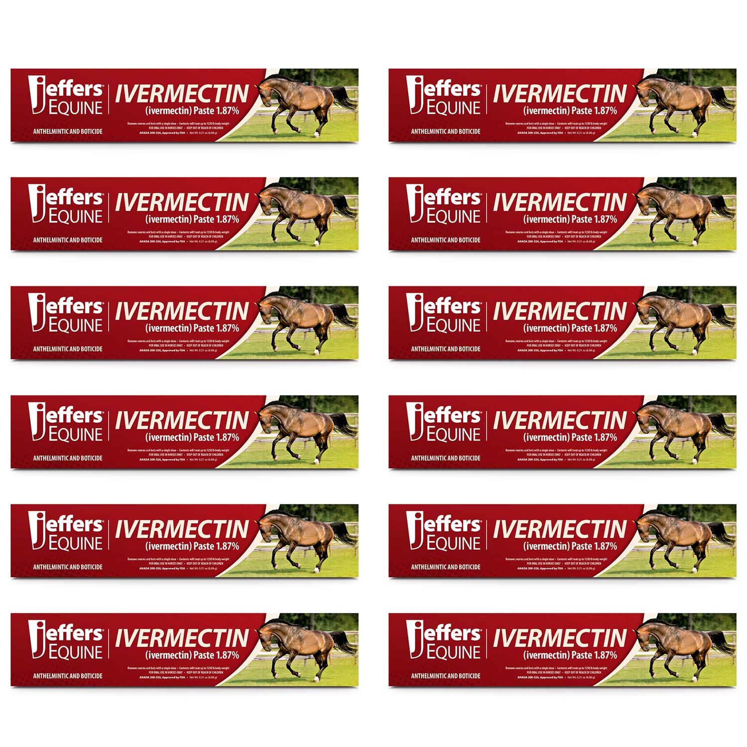 Jeffers Ivermectin Horse Dewormer Gel, Apple Flavored - Image 15
