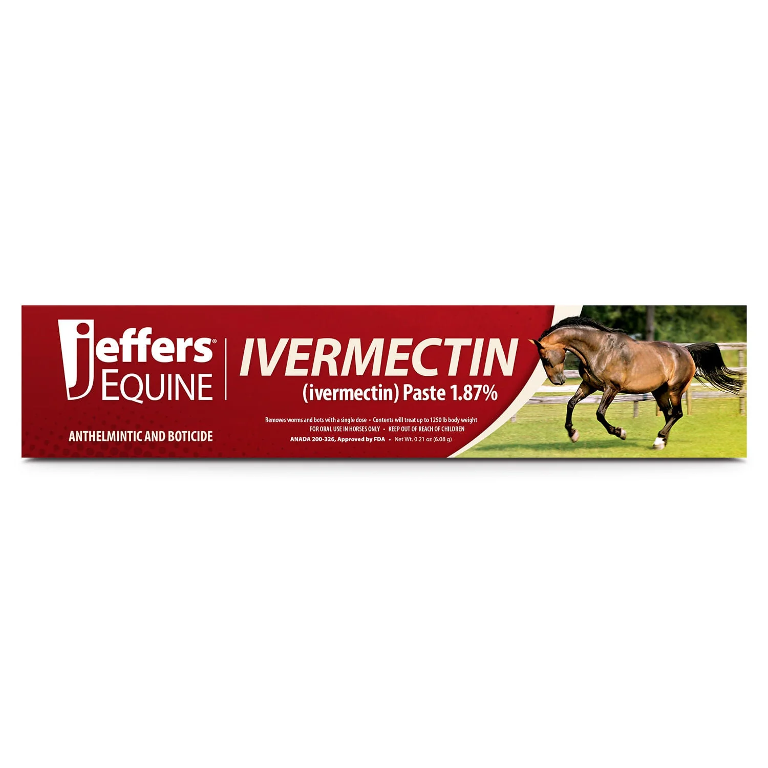 Jeffers Ivermectin Horse Dewormer Gel, Apple Flavored - Image 8