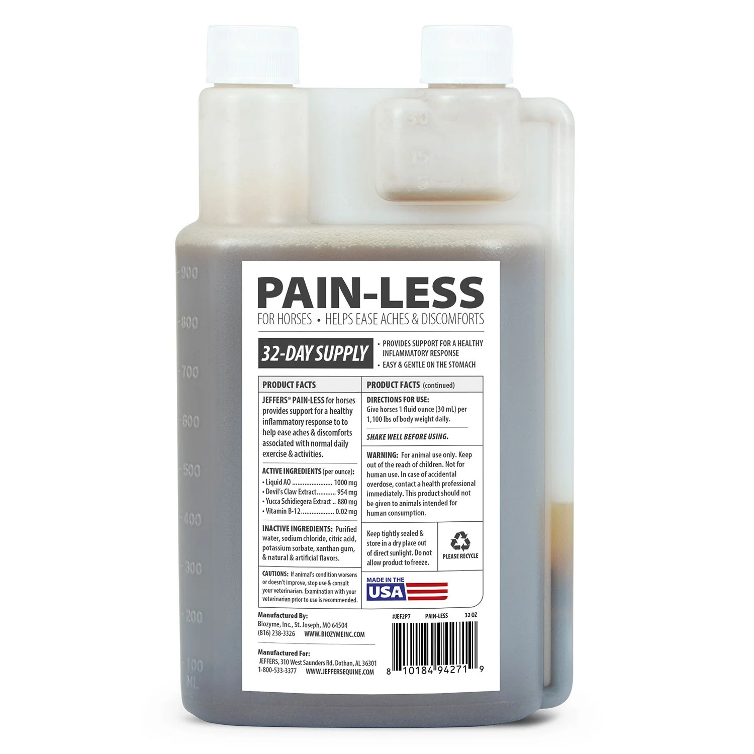 Jeffers Pain-Less Pain Relief Liquid for Horses - Image 5