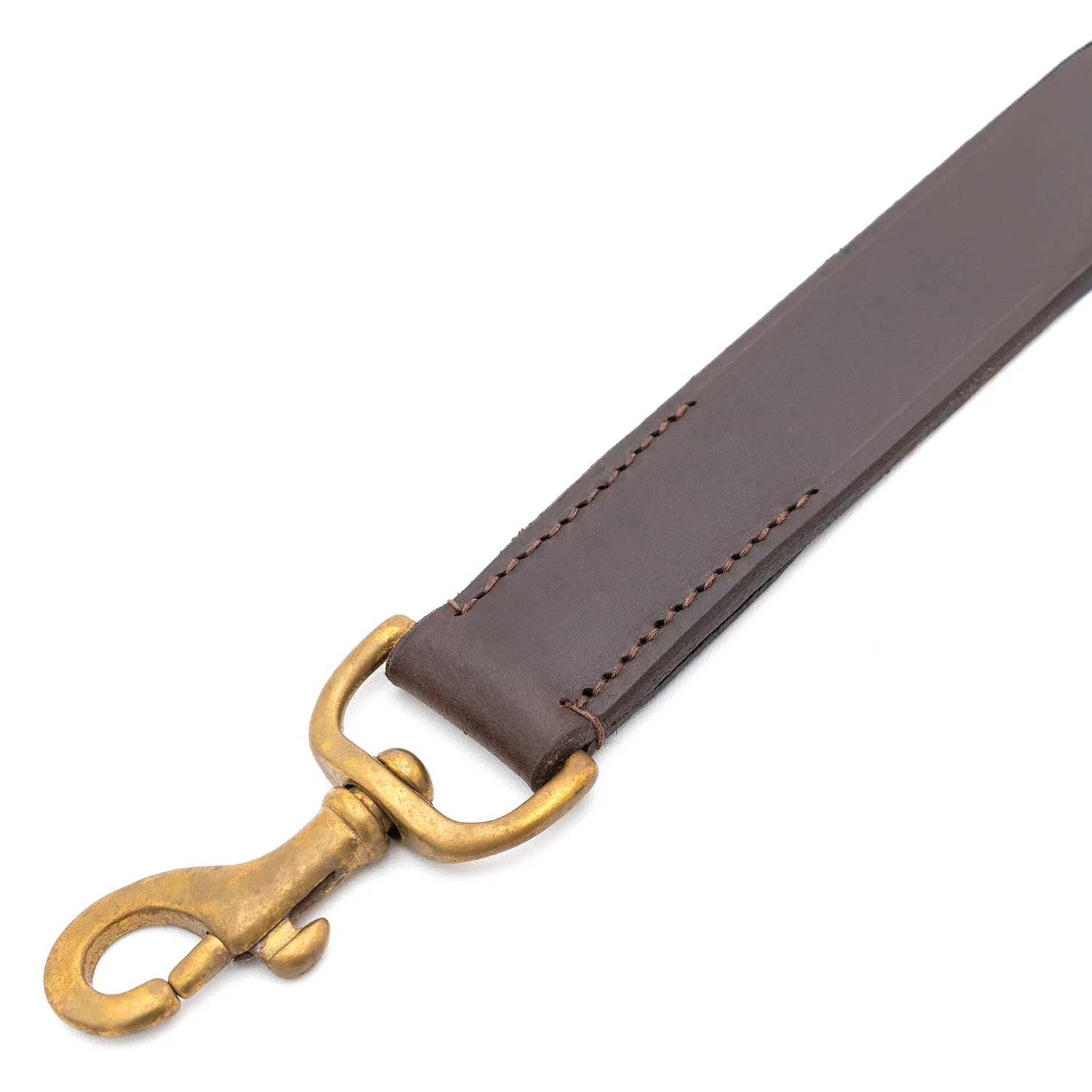 Jeffers Flat Leather Dog Leash with Hand Strap Handle, 6'L - Image 6