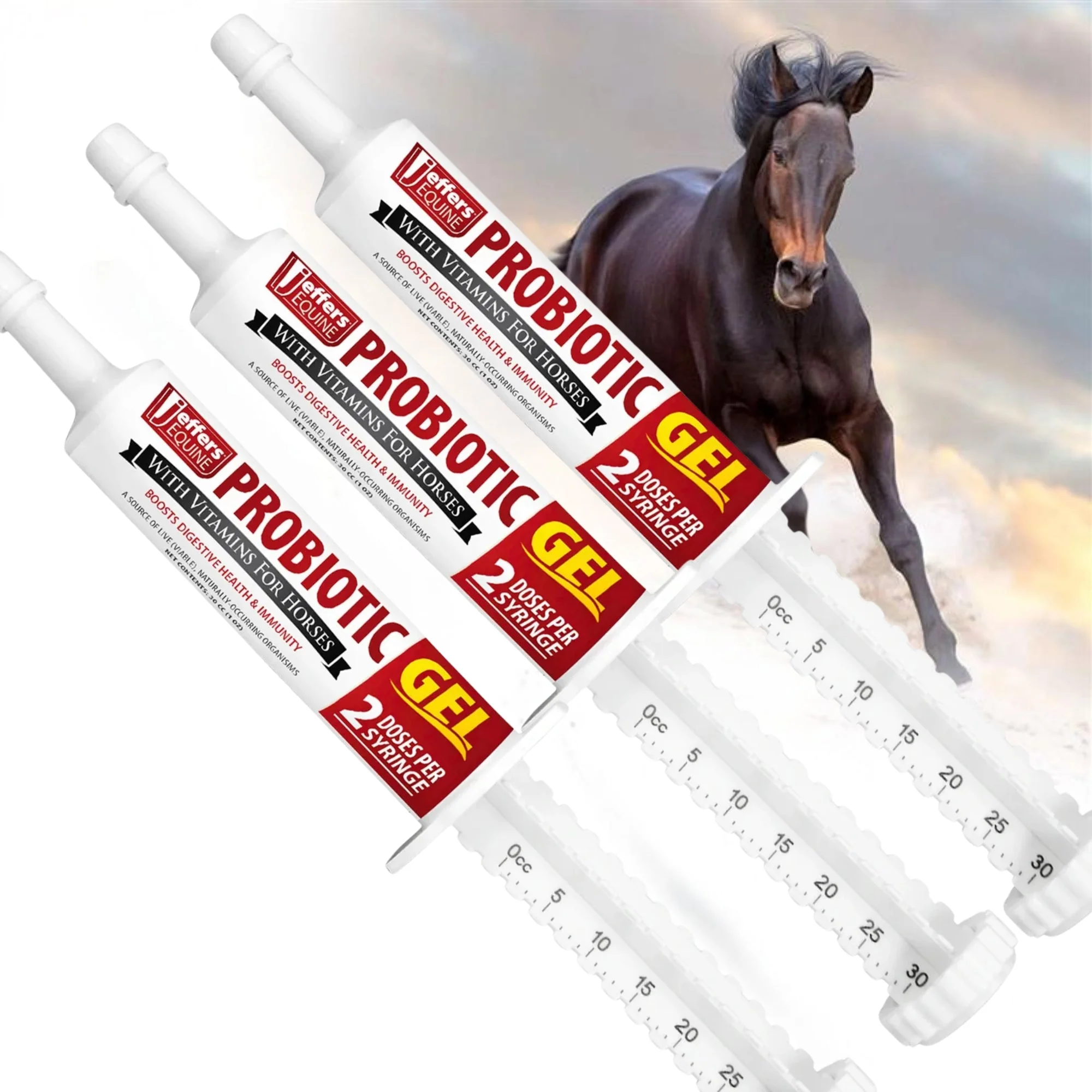 Jeffers Probiotic Gel for Horses, 2 Dose Syringe - Image 10