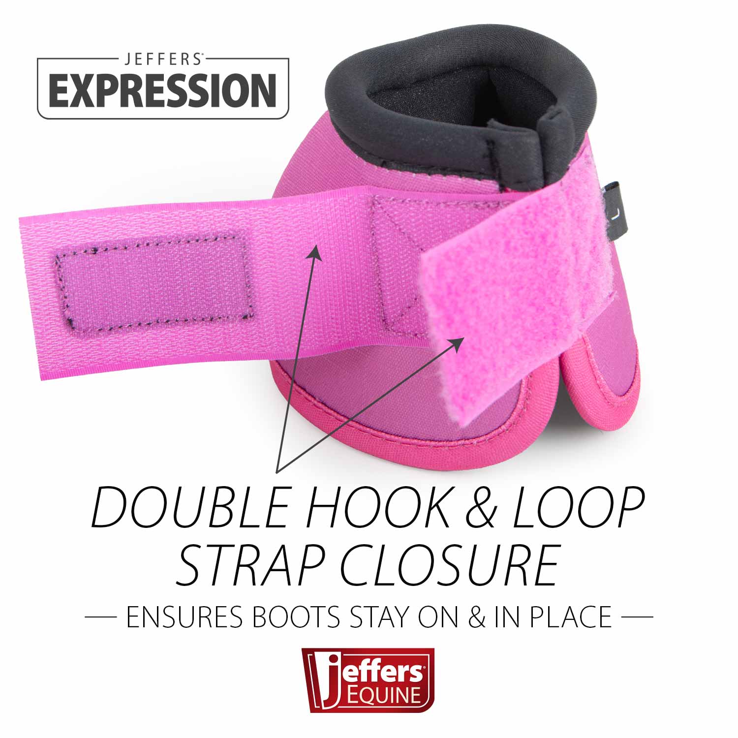 Jeffers Expression Neon No-Turn Bell Boots for Horses - Image 17