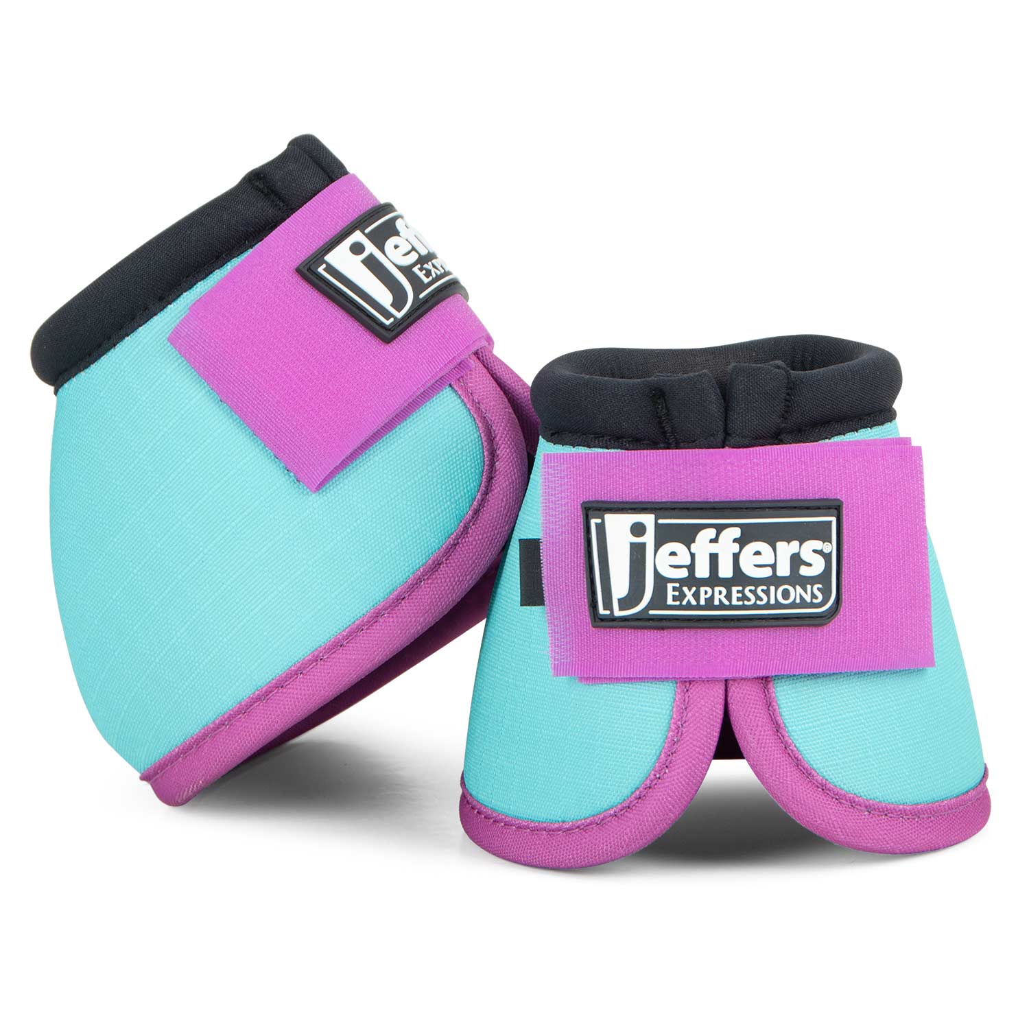 Jeffers Expression Neon No-Turn Bell Boots for Horses - Image 7