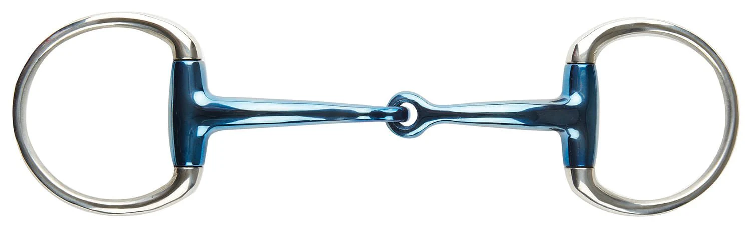 JP Korsteel Blue Steel Eggbutt Snaffle Bit - Image 2