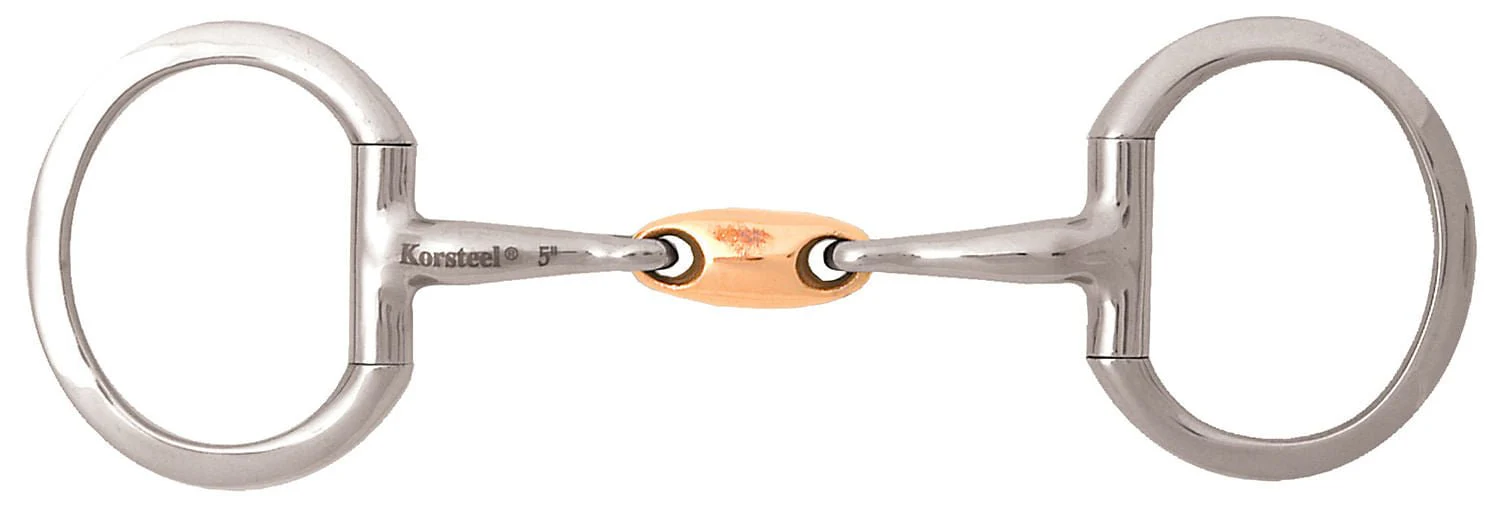 JP Korsteel Copper Oval Link Eggbutt Snaffle Bit - Image 6