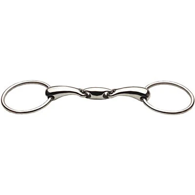 JP Korsteel Stainless Steel Oval Link Loose Ring Snaffle Bit - Image 11