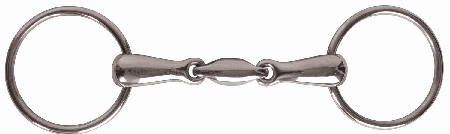 JP Korsteel Stainless Steel Oval Link Loose Ring Snaffle Bit - Image 12