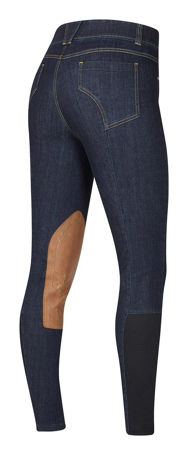 Kerrits Women's Stretch Denim Knee Patch Riding Breeches - Image 8