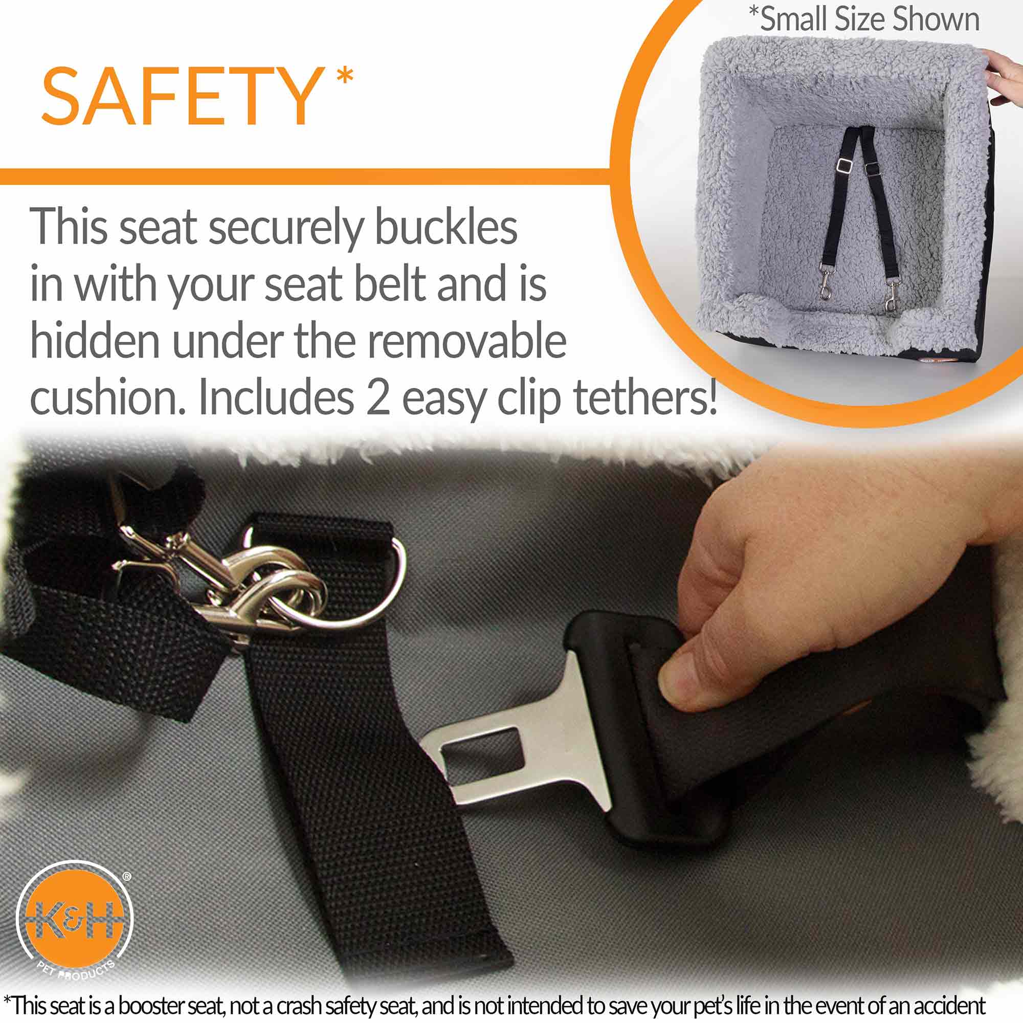 K&H Pet Products Bucket Booster Pet Seat, Rectangle, Knockdown - Image 12