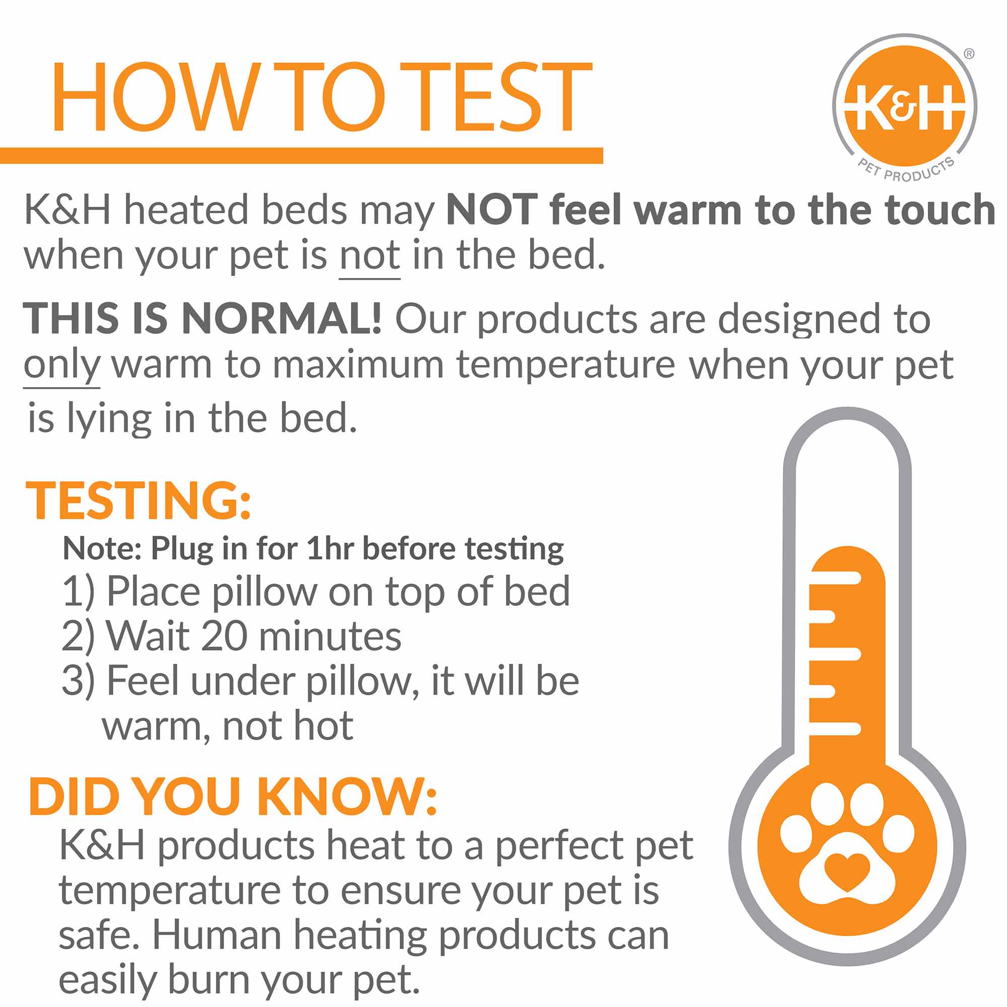 K&H Pet Products Ortho Thermo-Bed Heated Dog Bed, Fleece - Image 5