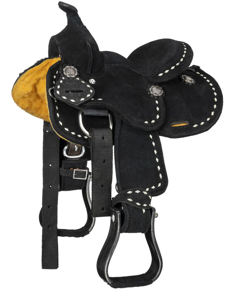 King Series Mini Stratford Suede Barrel Saddle - Image 2