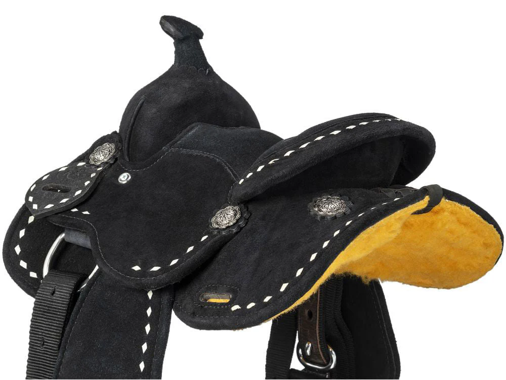King Series Mini Stratford Suede Barrel Saddle - Image 4