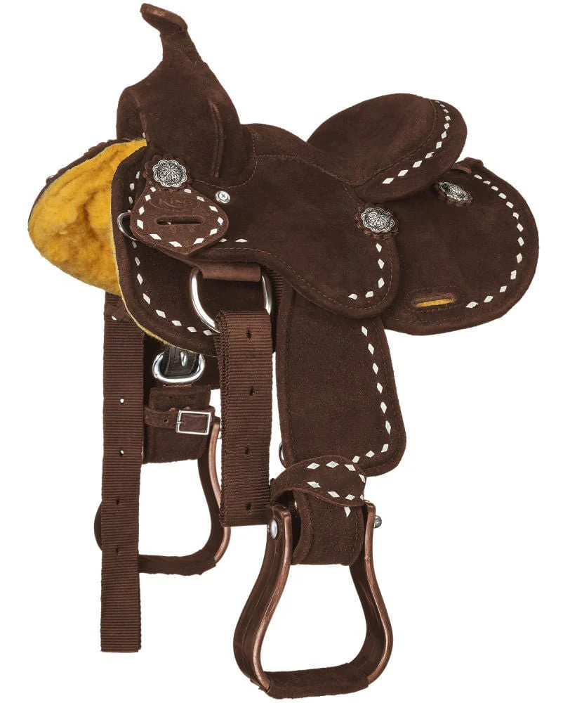 King Series Mini Stratford Suede Barrel Saddle - Image 6