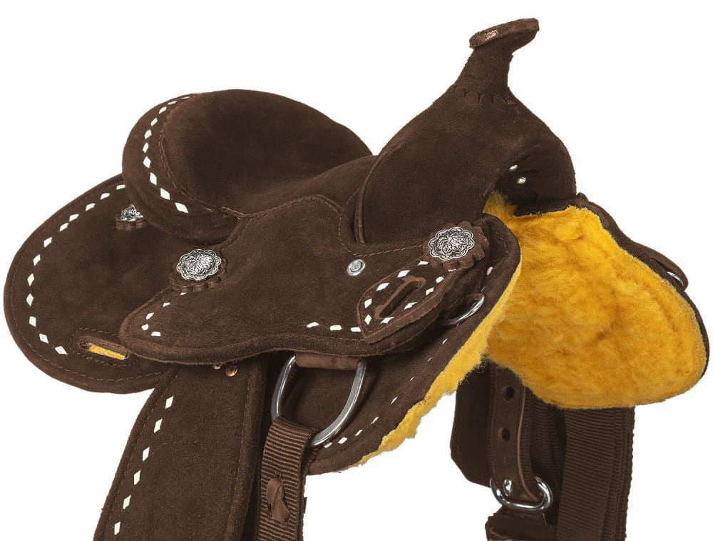King Series Mini Stratford Suede Barrel Saddle - Image 7