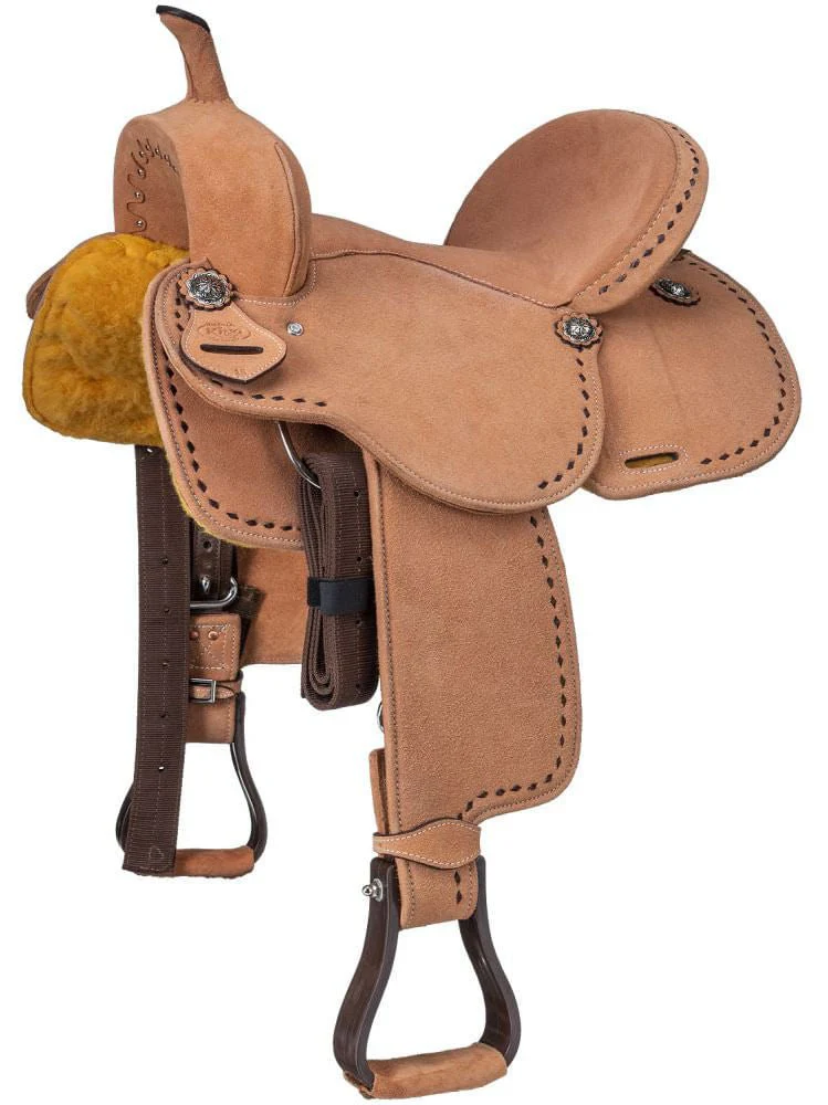 King Series Stratford Suede Barrel Saddle - Image 10