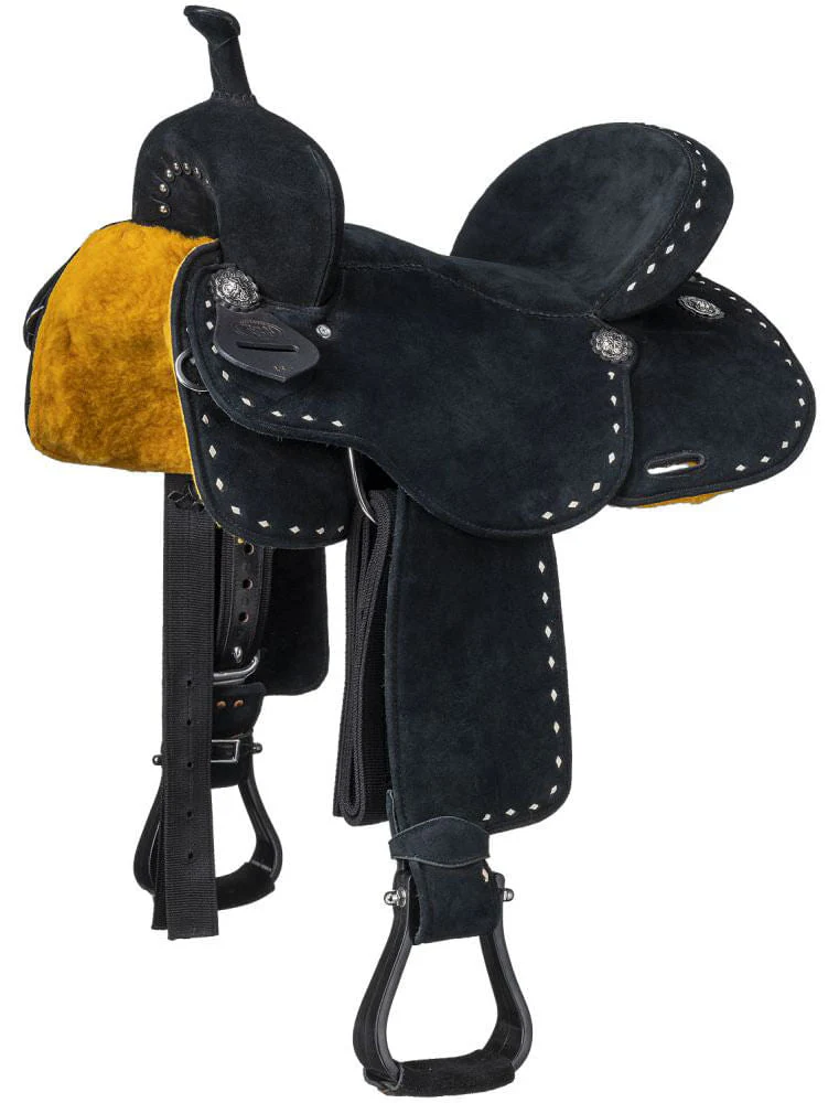 King Series Stratford Suede Barrel Saddle - Image 14