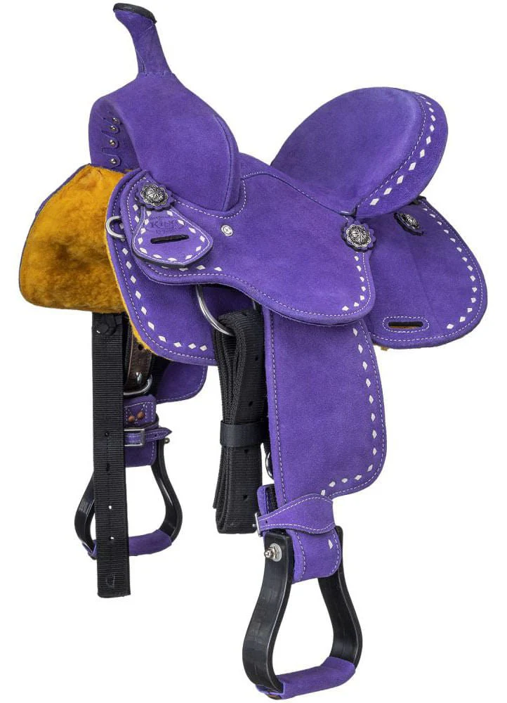 King Series Stratford Suede Barrel Saddle - Image 2