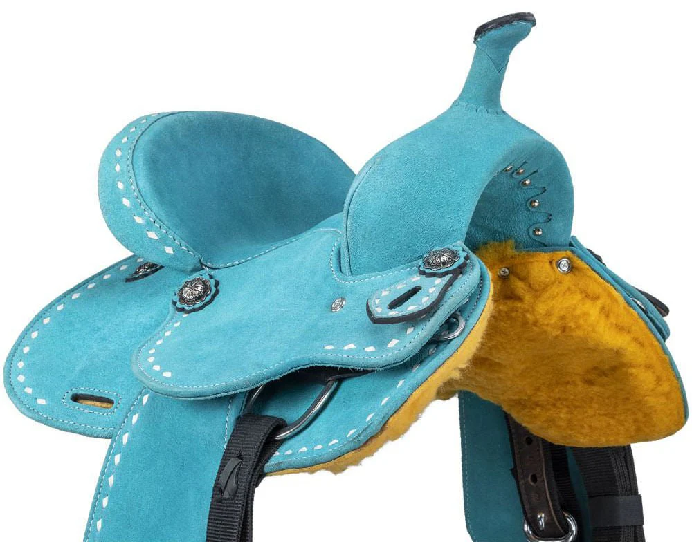 King Series Stratford Suede Barrel Saddle - Image 7