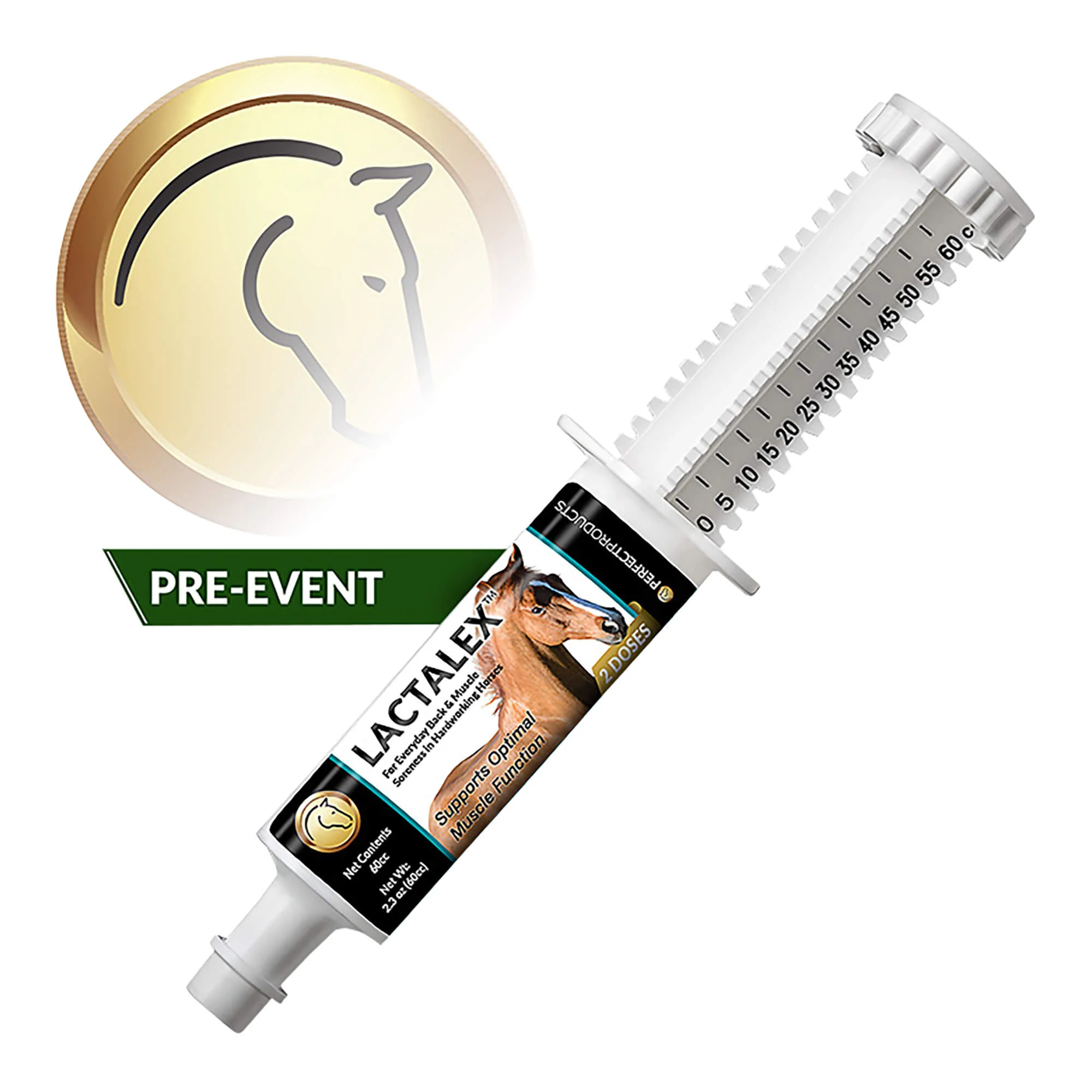 Lactalex Muscle Support Paste Horse Supplement, 60 cc - Image 2