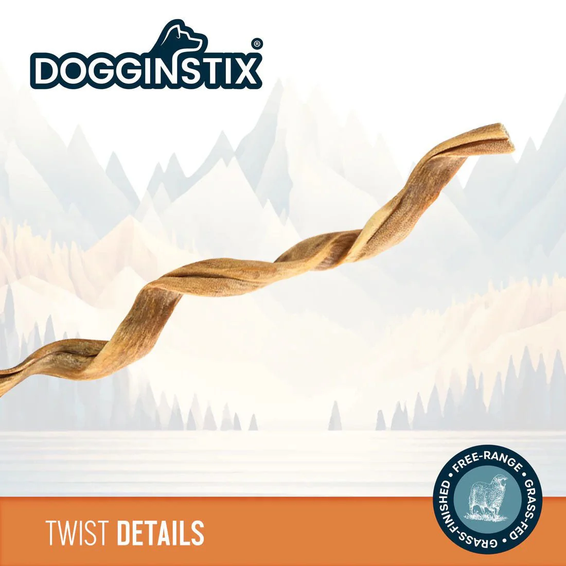 Dogginstix Braided Lamb Collagen Twist Dog Chew – Natural, Odor Free, Long Lasting - Image 2